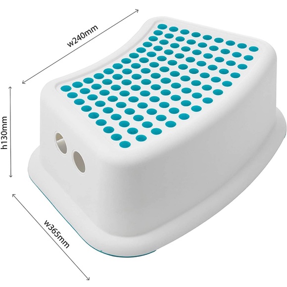 TANGIST - White & Blue Multifunctional Household Non-Slip Ladder Step Stool. - Picture 8 of 8